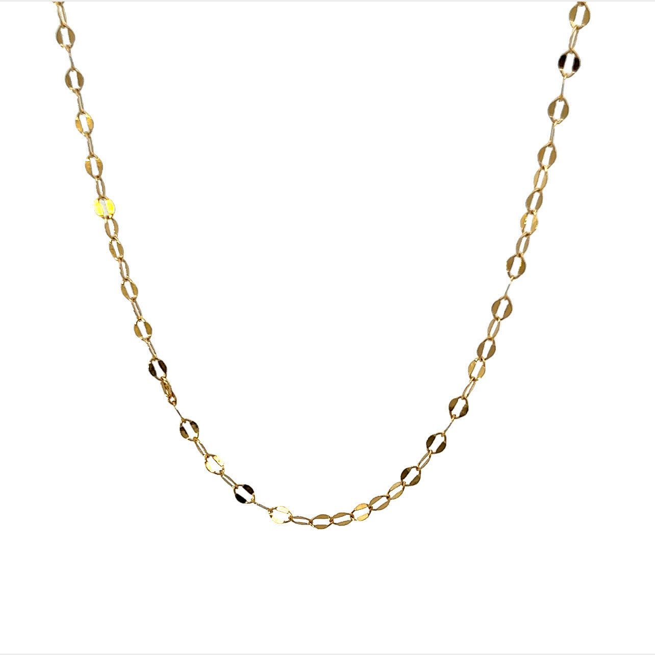 The Robyn Permanent Jewelry Chain: A Delicate and Elegant Dapped Oval Cable Chain