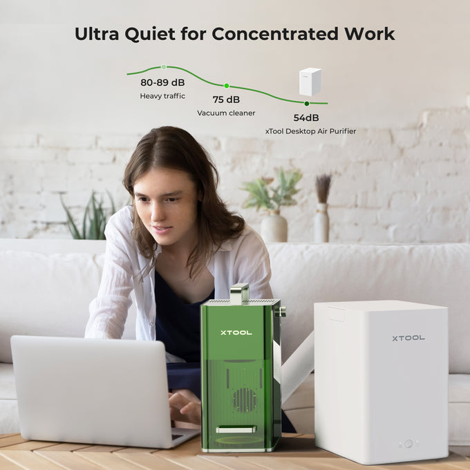 Purificateur d'air de bureau pour graveur Laser Portable xTool F1 pour bijoux permanents