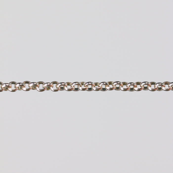 Silver rolo chain supplies for permanent jewelry