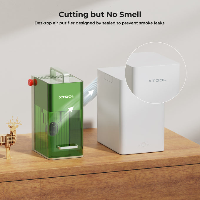Purificateur d'air de bureau pour graveur Laser Portable xTool F1 pour bijoux permanents