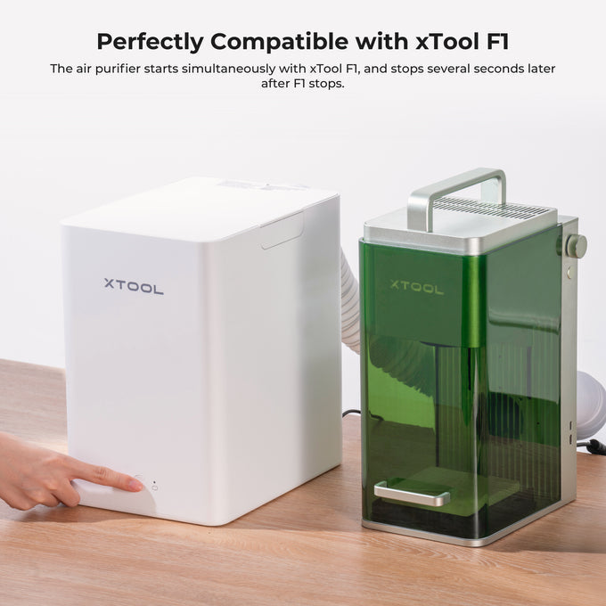 Purificateur d'air de bureau pour graveur Laser Portable xTool F1 pour bijoux permanents