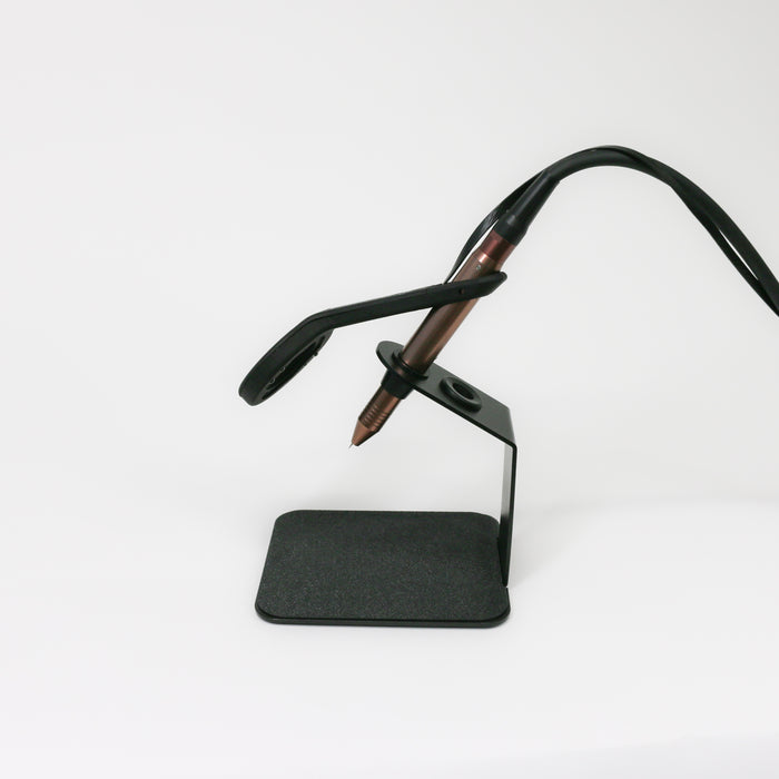 Portable microsoft and eye safety protection for permanent jewelry welding.