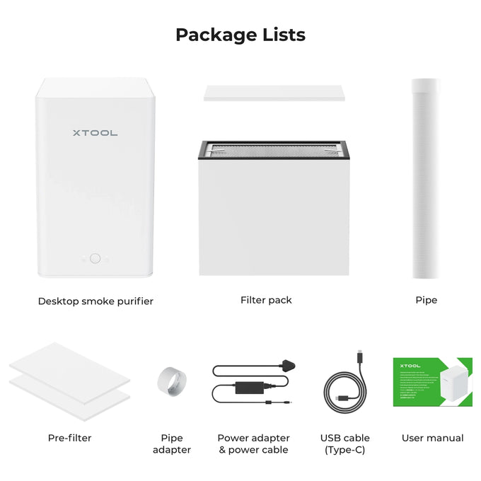 Purificateur d'air de bureau pour graveur Laser Portable xTool F1 pour bijoux permanents