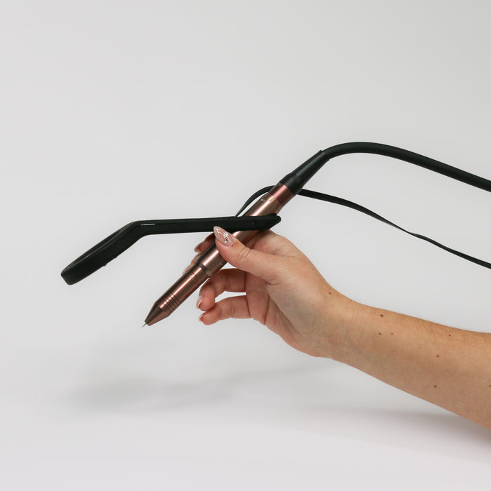 All new portable permanent jewelry stylus attachment optics