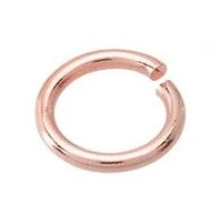Bague de saut en or rose 14 carats (paquet de 10)