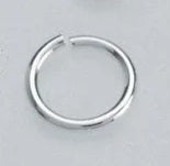 Anillo de salto de plata de ley (paquete de 100)