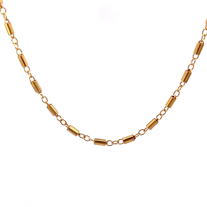 The Aria Permanent Jewelry Chain: A Unique Cable Chain with Tube Beads