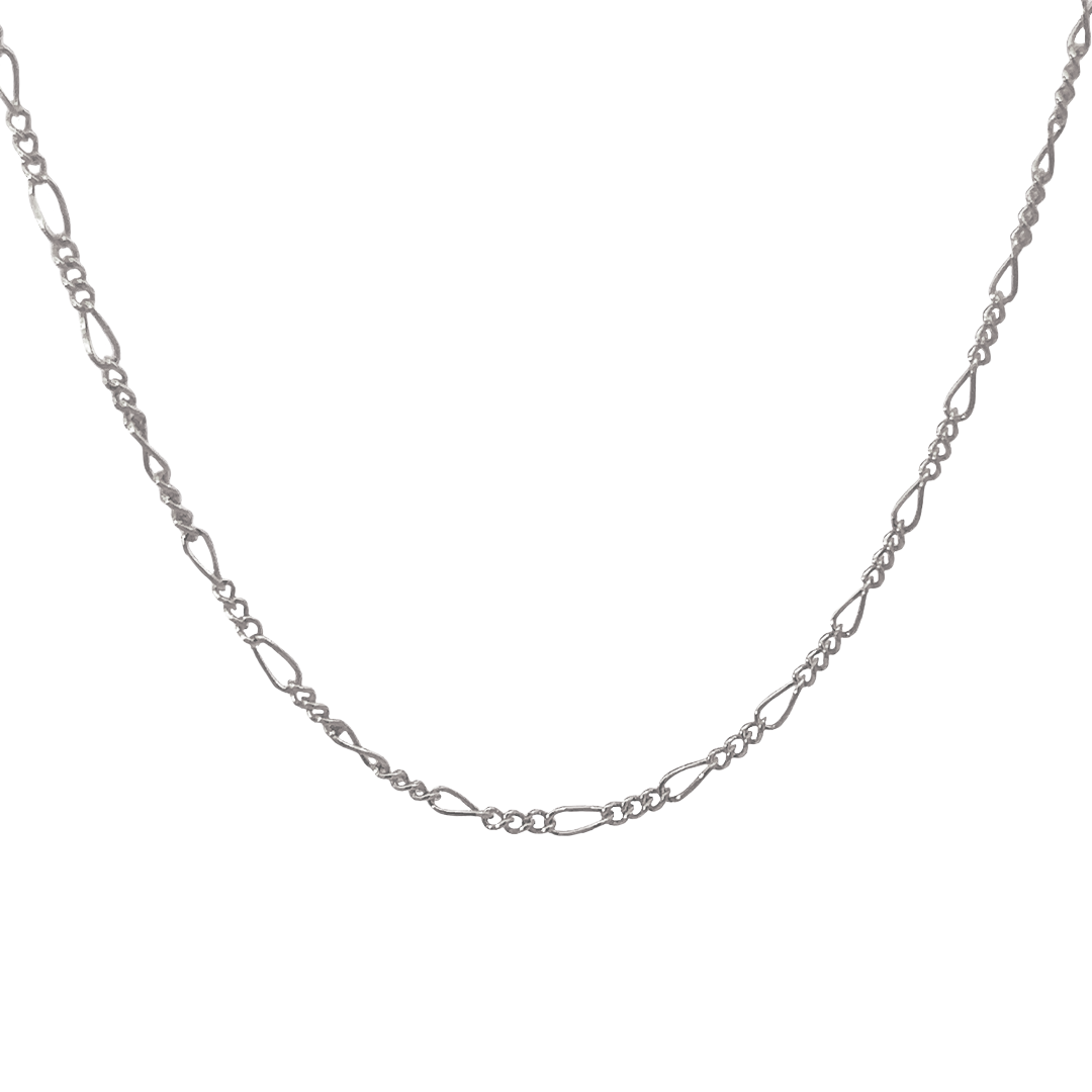 The Charlie Permanent Jewelry Chain: A Delicate and Detailed Figaro Chain