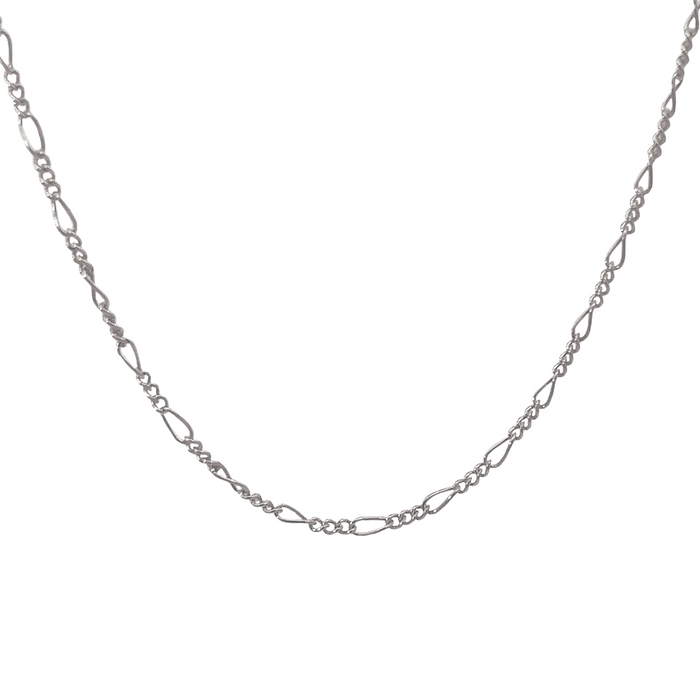 The Charlie Permanent Jewelry Chain: A Delicate and Detailed Figaro Chain