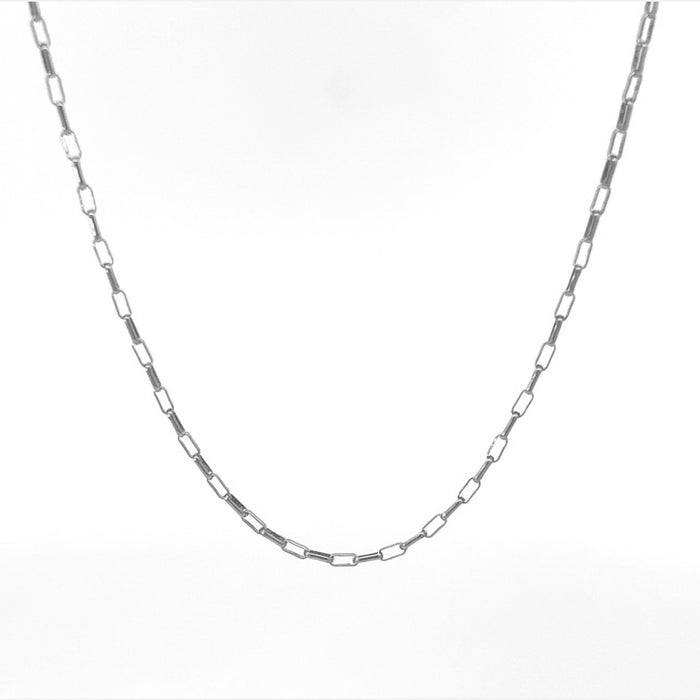 The Sarah Permanent Jewelry Chain: A Unique Oval Long & Short Chain with Contrasting Links