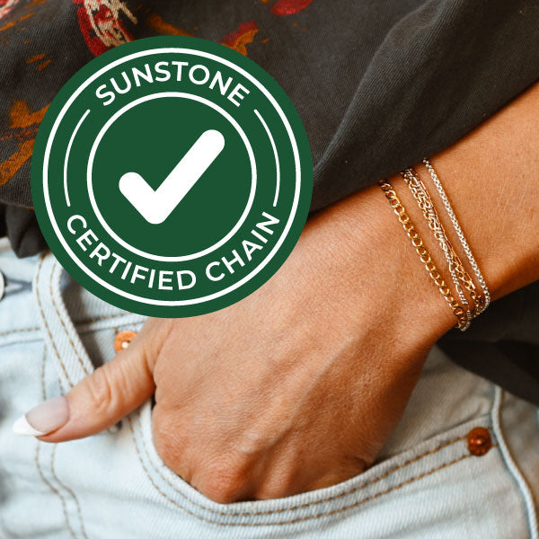 Sunstone Certified Permanent Jewelry Chain for Quality and Weldability