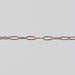 Rose gold filled flat oval paperclip chain for fine jewelry