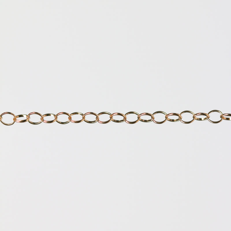 Round gold chain for jewelry making