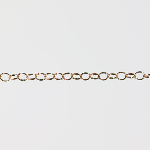 Round gold chain for jewelry making