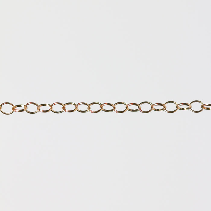 Round gold chain for jewelry making