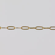 1420 GFY flat paperclip chain for PJ on a light gray background