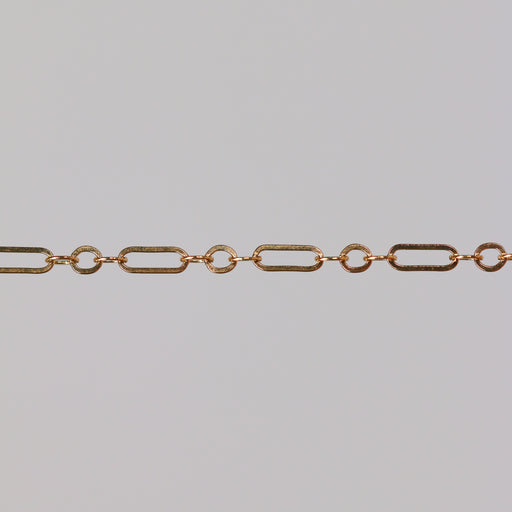 Gold chain on a gray background