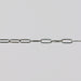 White gold oval paperclip chain on a light gray background