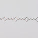 Sterling silver clover chain for permanent jewelry making and welding zoomed in.