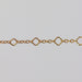 Gold Clover Chain on a Gray Background