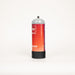 Red argon gas cylinder with white label on a white background