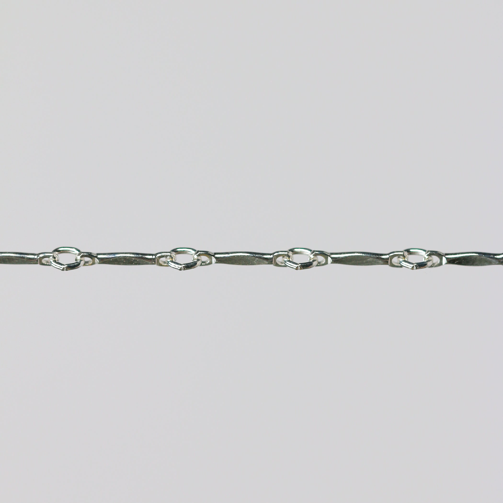 Brittany Permanent Jewelry Chain, Dapped Bar Design, Bar with Small Li ...
