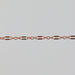 Closeup of the rose gold dapped bryce chain on a light gray background.