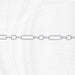 Silver chain on a white background