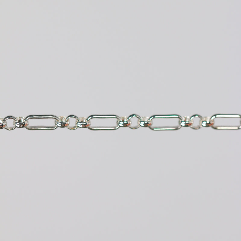 Silver wholesale bulk chain for permanent jewelry