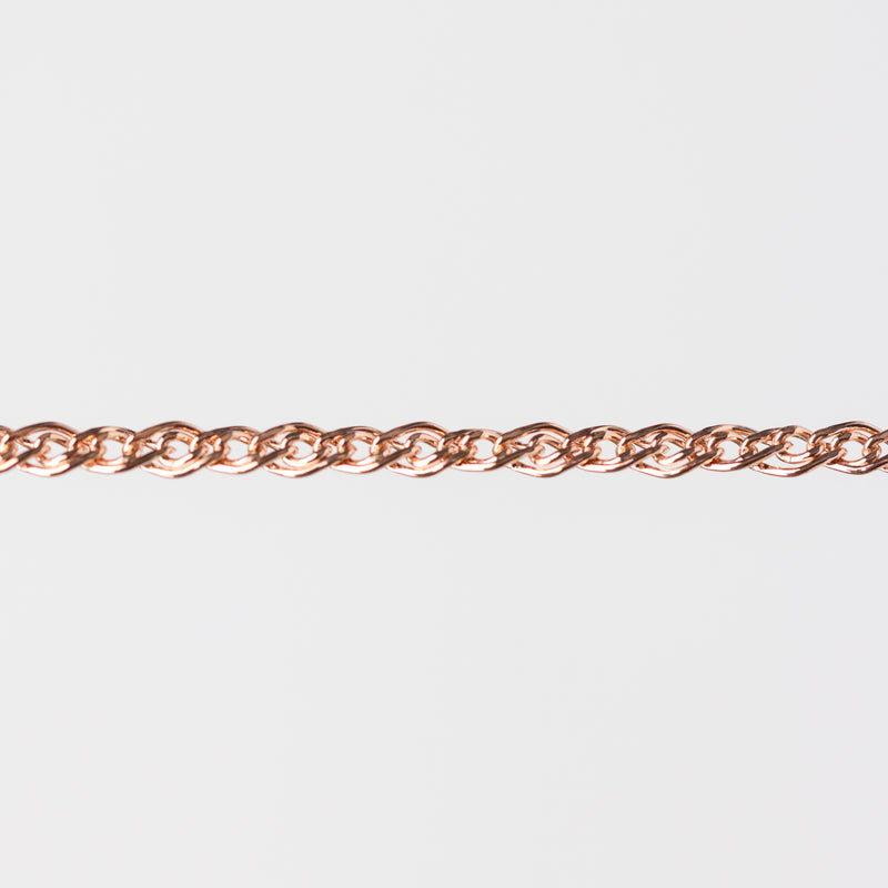 Eve Permanent Jewelry Chain, Flat Nonna Mother & Child, Available in Sterling Silver and Gold Filled