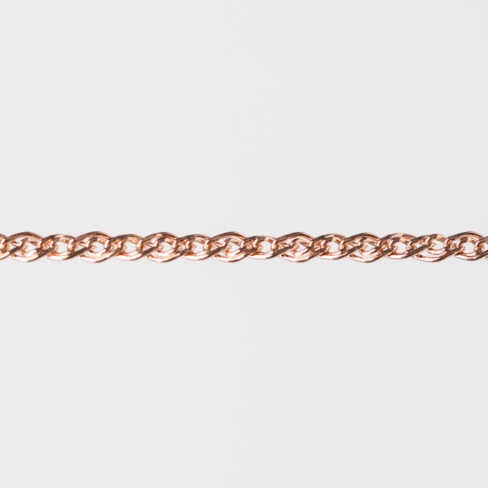 Eve Permanent Jewelry Chain, Flat Nonna Mother & Child, Available in Sterling Silver and Gold Filled