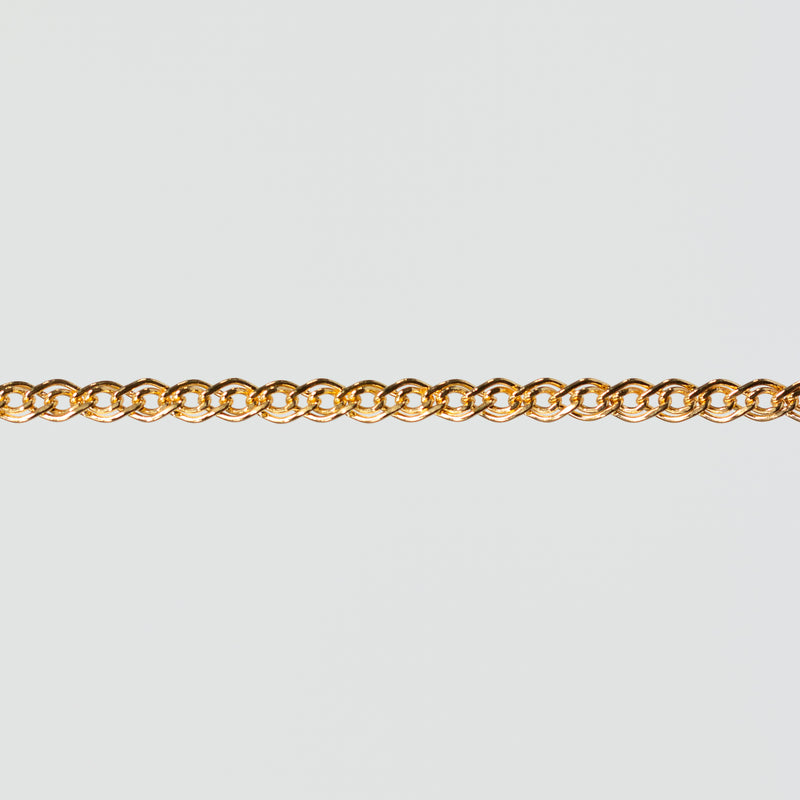 Eve Permanent Jewelry Chain, Flat Nonna Mother & Child, Available in Sterling Silver and Gold Filled
