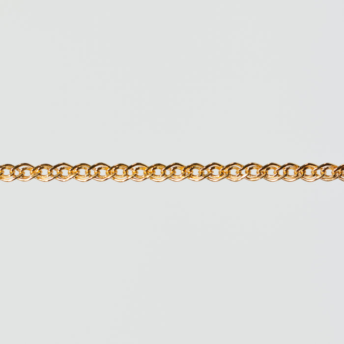 Eve Permanent Jewelry Chain, Flat Nonna Mother & Child, Available in Sterling Silver and Yellow Gold Filled