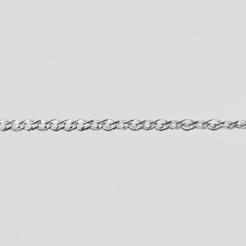 Eve Permanent Jewelry Chain, Flat Nonna Mother & Child, Available in Sterling Silver and Gold Filled