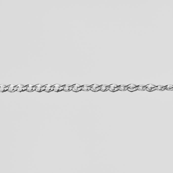 Eve Permanent Jewelry Chain, Flat Nonna Mother & Child, Available in Sterling Silver and Yellow Gold Filled