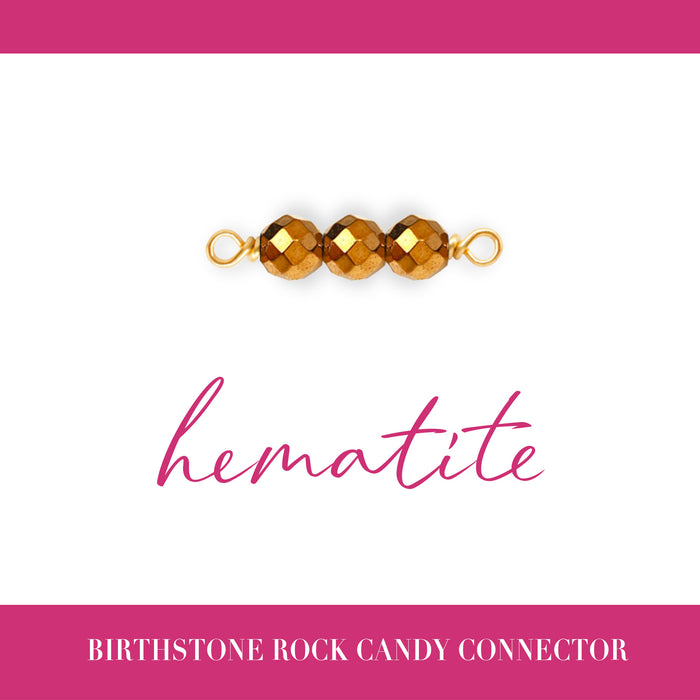 Birthstone Rock Candy Connectors | 14mm | 14K Gold Filled Yellow