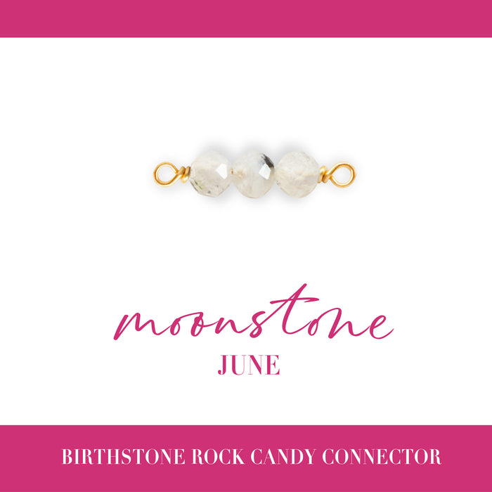 Birthstone Rock Candy Connectors | 14mm | 14K Gold Filled Yellow