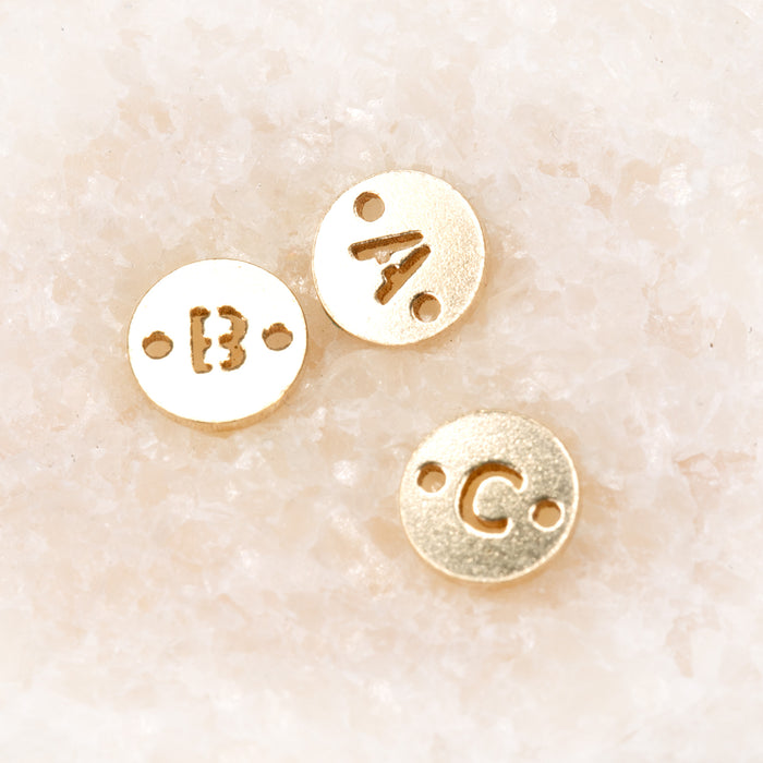 Initial Disc Connectors | 6mm | 14K Gold Filled Yellow