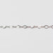 White gold infinity linked pj chain over a light gray background