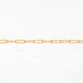 Gold luxury permanent jewelry chain on a white background