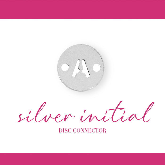 Initial Disc Connectors | 6mm | .925 Sterling Silver