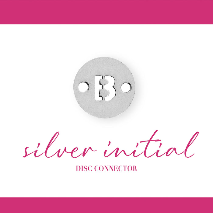 Initial Disc Connectors | 6mm | .925 Sterling Silver