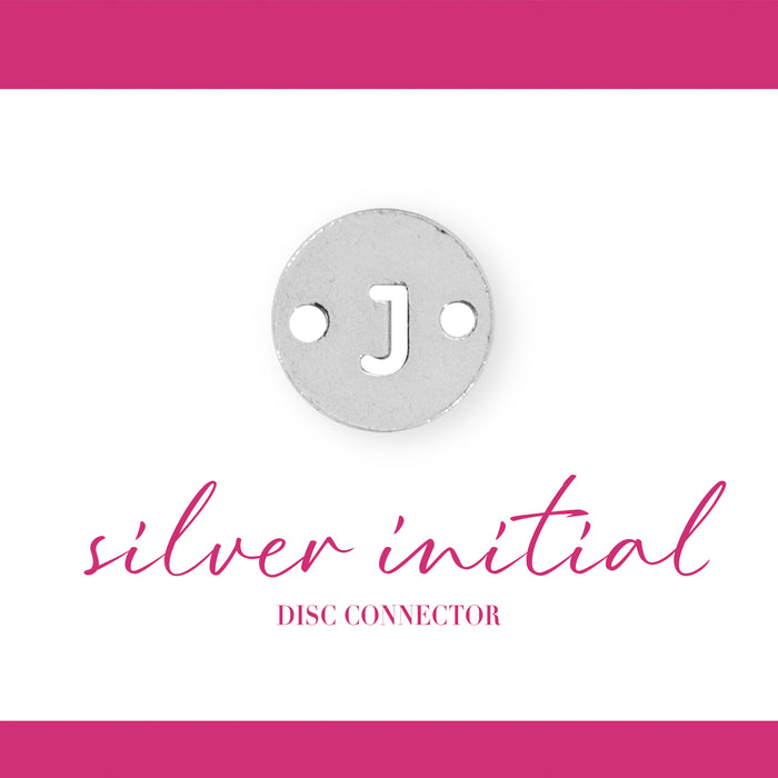 Initial Disc Connectors | 6mm | .925 Sterling Silver