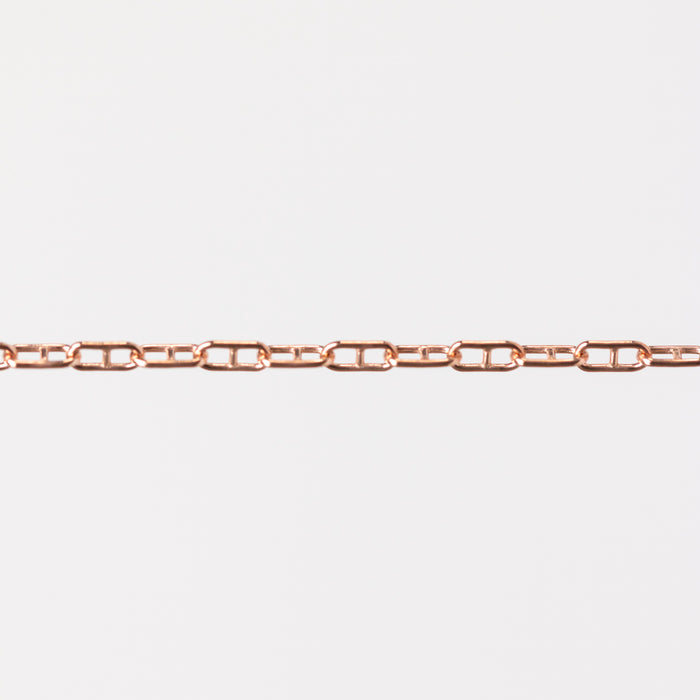 Karla Permanent Jewelry Chain, Mariner Links, Available in Silver and Gold Filled