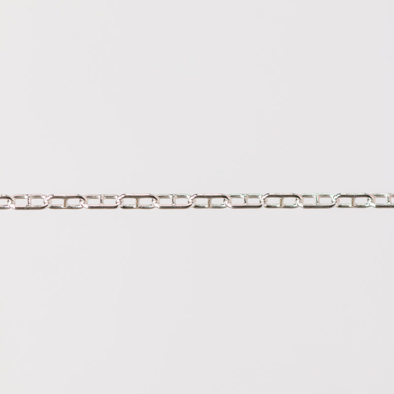 Karla Permanent Jewelry Chain, Mariner Links, Available in Silver and Gold Filled
