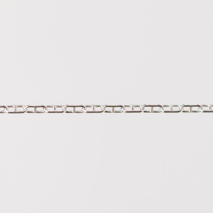 Karla Permanent Jewelry Chain, Mariner Links, Available in Silver and Gold Filled