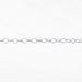 White gold chain on a white background