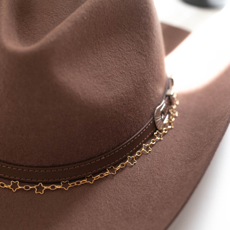 Stella Permanent Jewelry Chain, Star Design, Alternating Oval Links, Available in Gold Filled and Sterling Silver