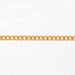 Gold chain on a white background