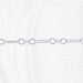 Silver chain on a white background